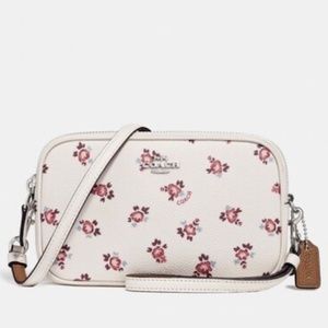 Coach Boxed Sadie Crossbody Clutch With Floral Bloom Print